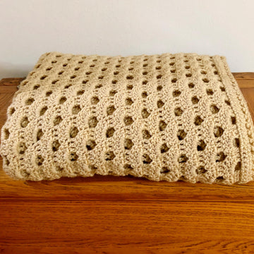 Classically Simple Crochet Shell Blanket