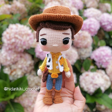 Woody Amigurumi Crochet Pattern – Cowboy Doll Inspired by Toy Story (PDF)
