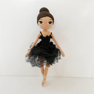 Black Swan Ballerina Doll Crochet Pattern