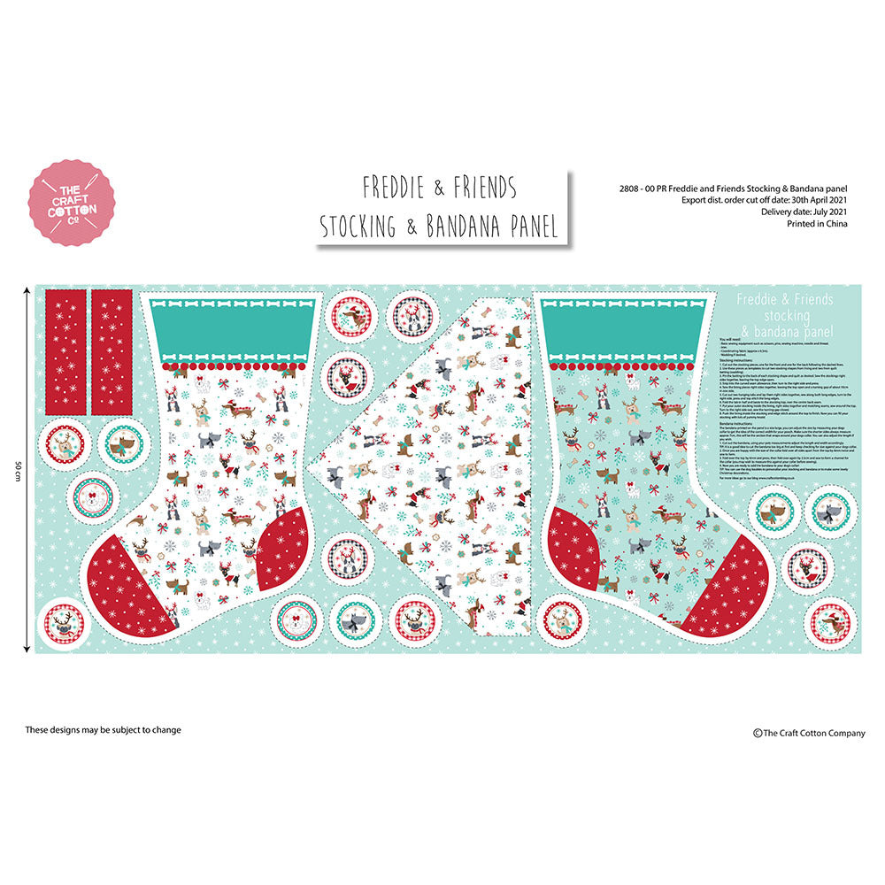 Craft Cotton Company Freddie & Friends Panel