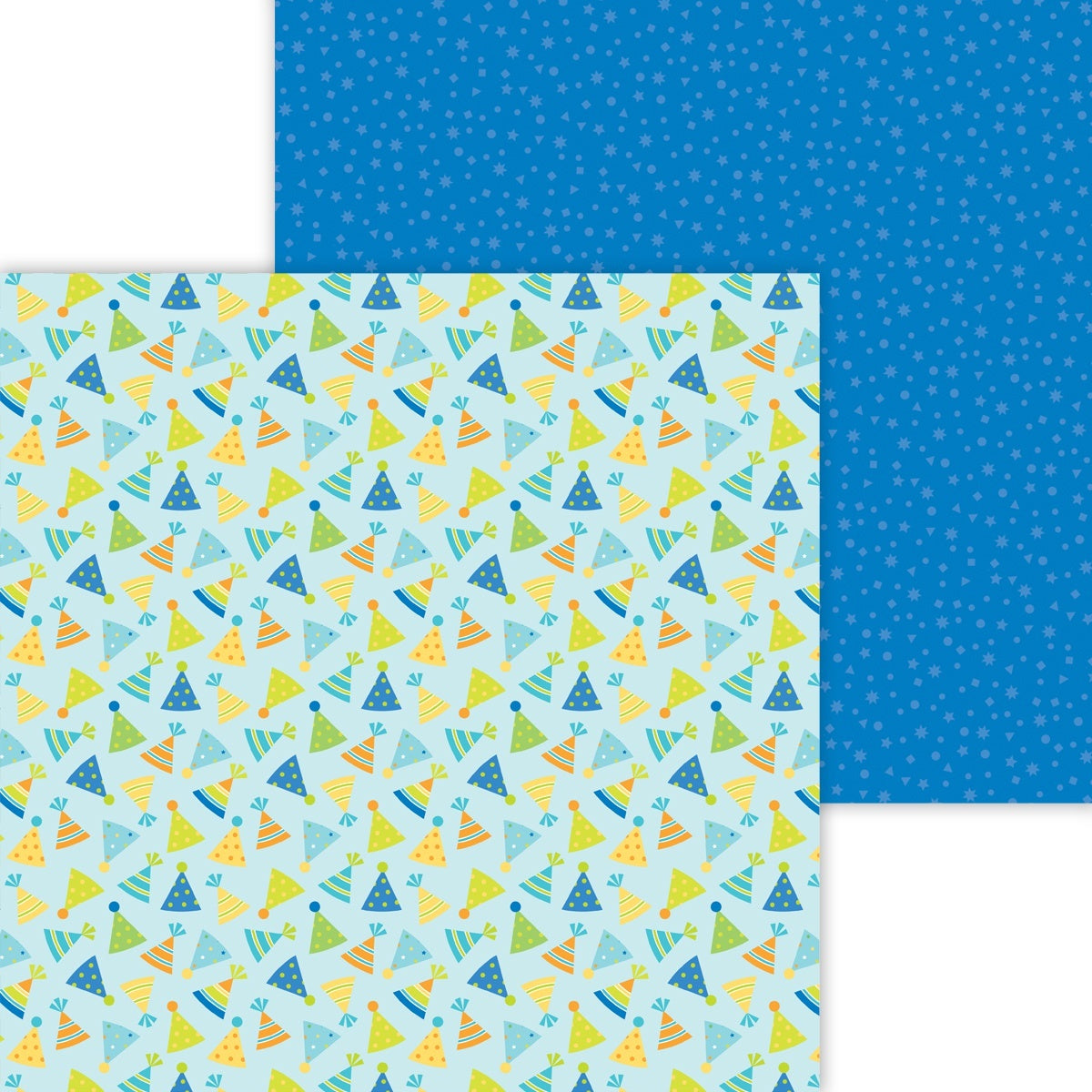 Doodlebug Party Time Double-Sided Cardstock 12"X12" 25/Pkg - Hats Off