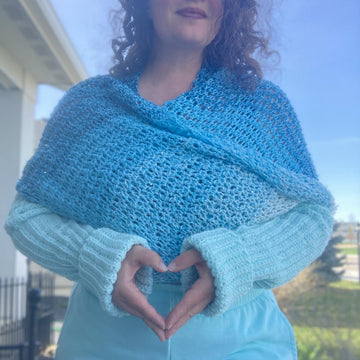 Like A Pretzel: Crochet Wrap Sweater