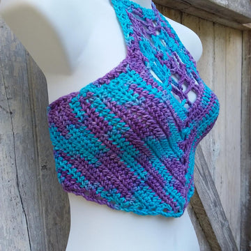 Indra's Web Crop Top Halter