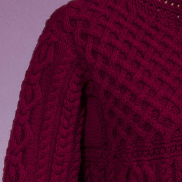 Cable and Lattice Pullover #130