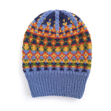 SCHAPKA Fair Isle Hat