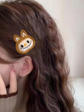 Labubu Crochet Pattern Free,Labubu Hair Clip Free Crochet Pattern,Crochet Labubu Pattern