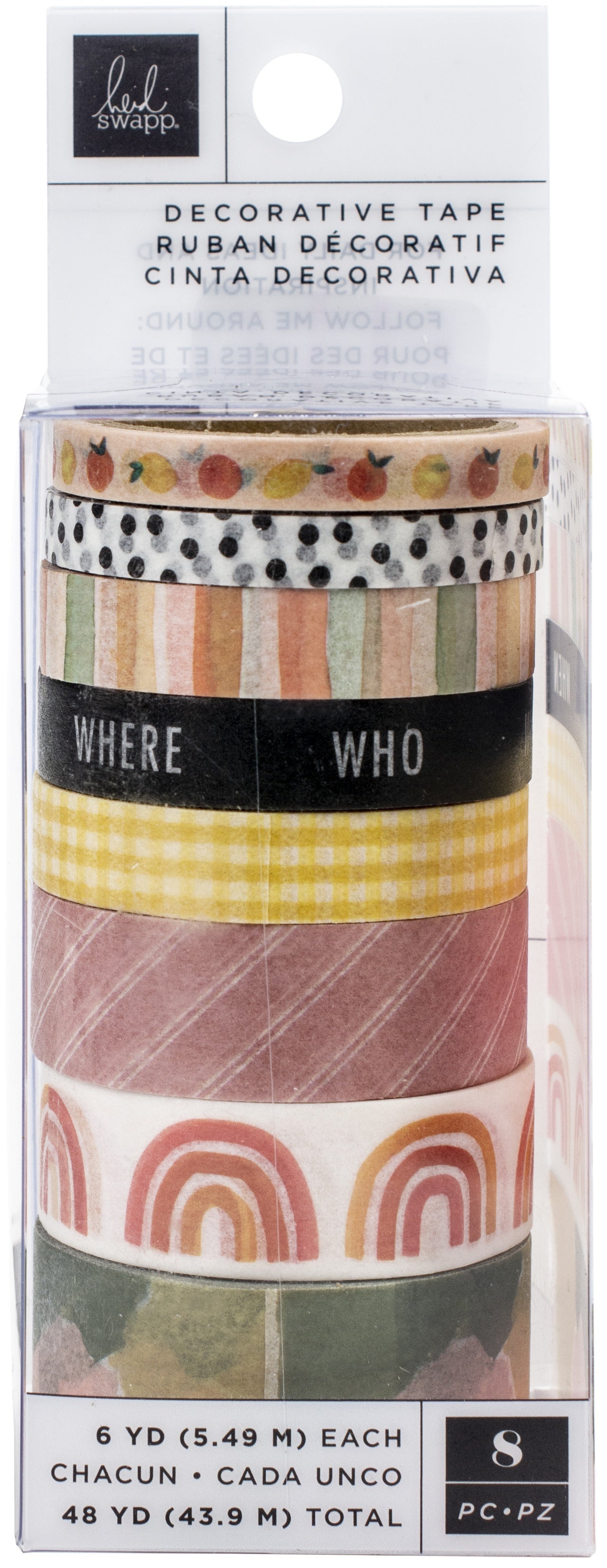 American Crafts Heidi Swapp Storyline Chapters Washi Tape Rolls 8/Pkg - 6 Yards Each