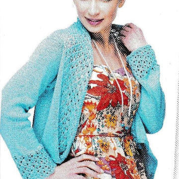 Draped Lace Edge Cardigan