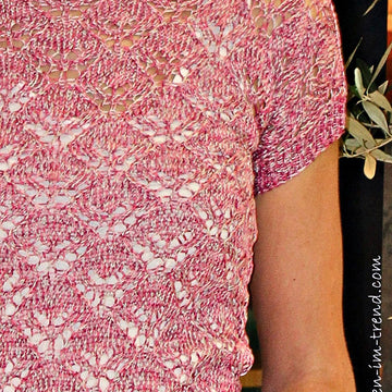 Knitting Pattern Summer Top BUTTERFLY | Lace Knit Top | Short Sleeve Women's Top PDF