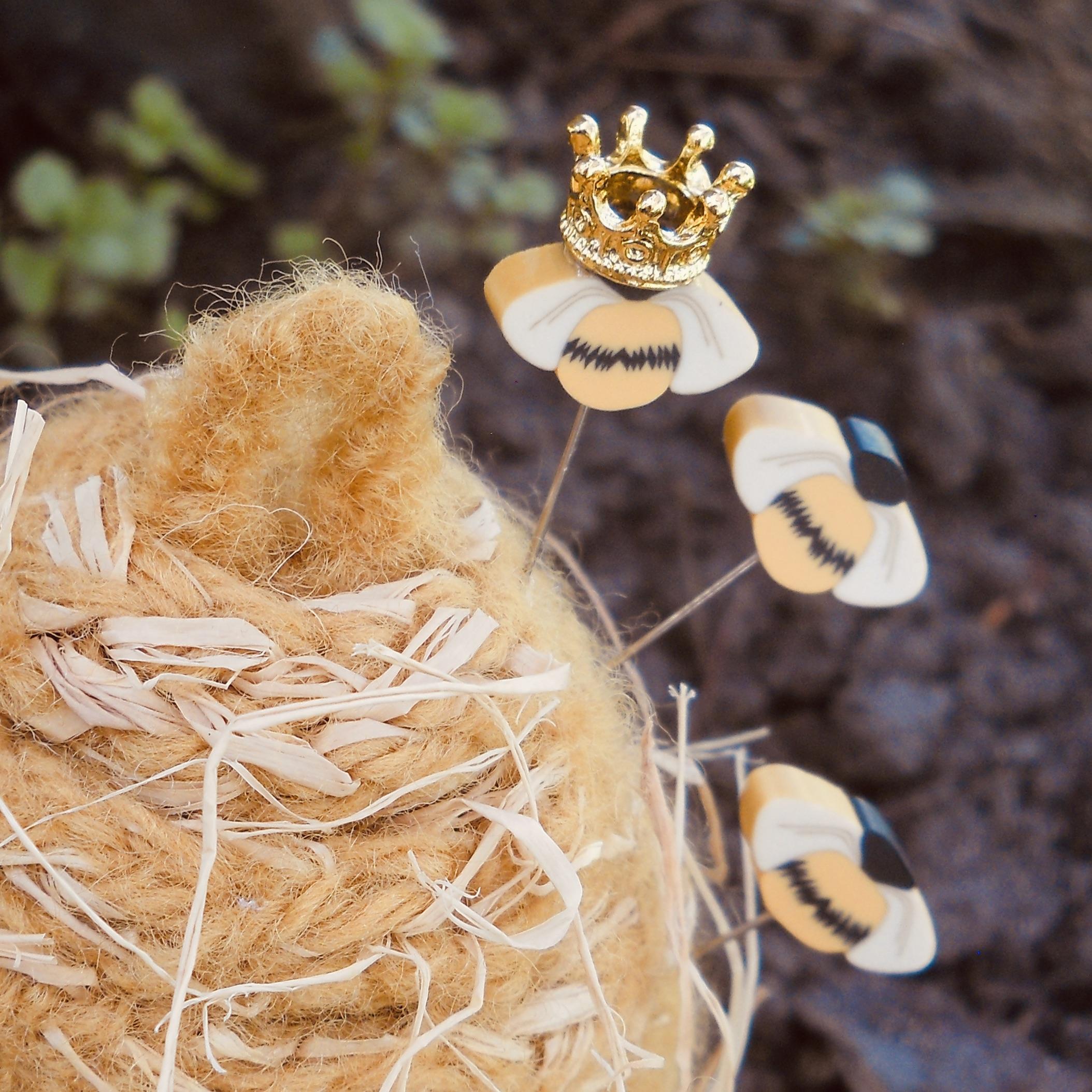Queen Bee Hive Pincushion