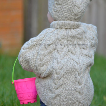 Vanilla Cloud Poncho and Hat Set
