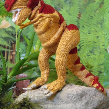 Tony the Tyrannosaurus Rex toy knitting pattern