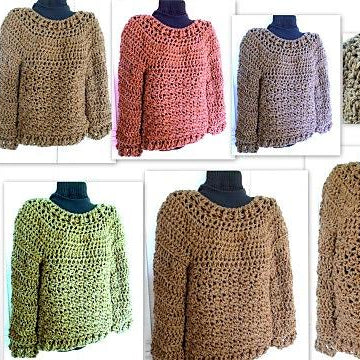 866-M-L Oversized Chunky Pullover