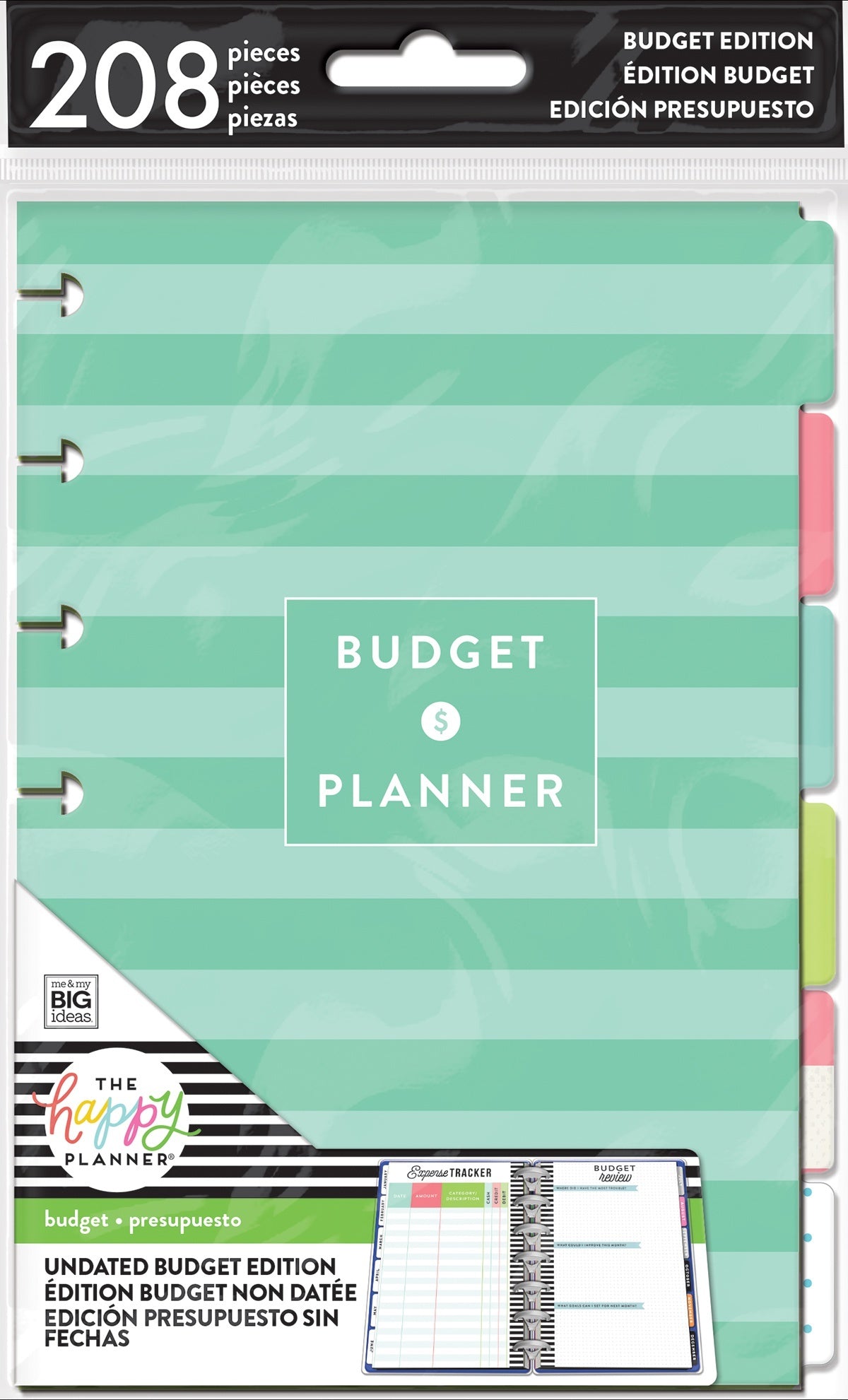 The Happy Planner Mini Extension Pack 208/Pkg - Budget