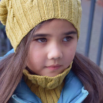 Happy Slouchy Cable hat