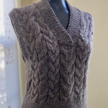 #339 Evie Cabled Vest
