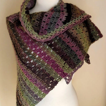 Crochet Whimsical Woods Triangle Shawl