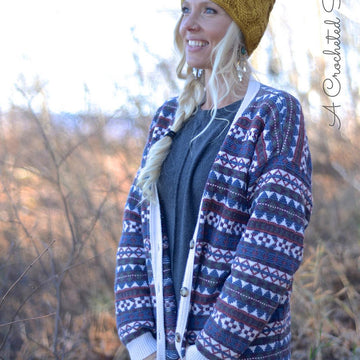 Cascading Cables Beanie / Mini-Slouch