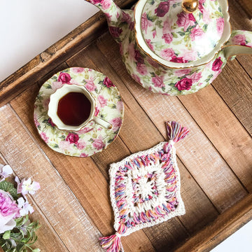 Flower Garden Diamond Coaster