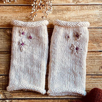 Embellished Fingerless Mitts
