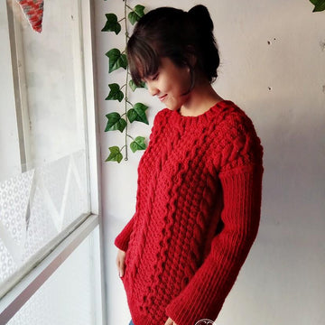 No Seam Cable Pullover