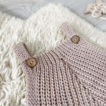 6-9 months - "A" Crochet Romper