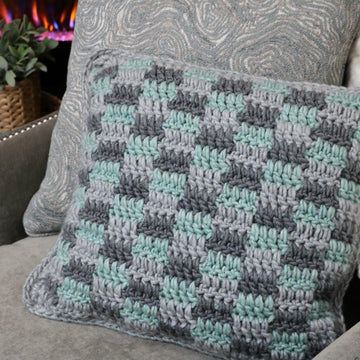 Rustic Farmhouse Plaid Pillow