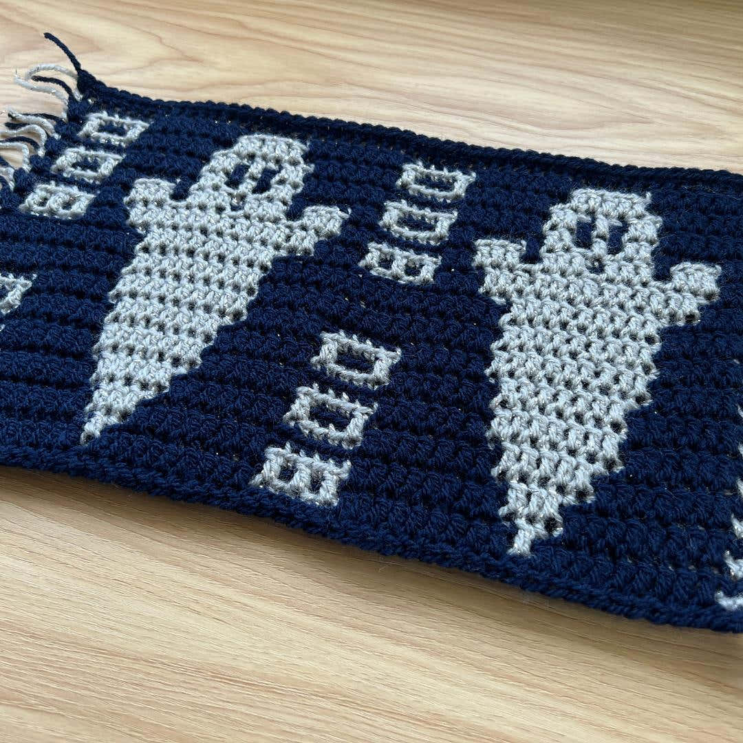 Boo-tiful Ghost Mosaic Motif