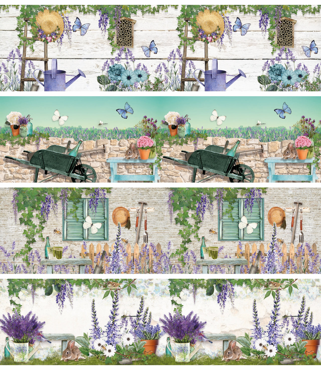 Studio Light Shrink Sleeves 10.25"X2.75" 4/Pkg - La Provence, 4 Designs/1 Each