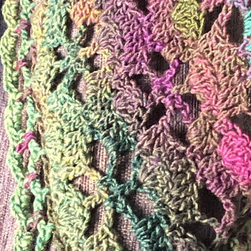 Hibiscus Rose Shawl Wrap Crochet Pattern