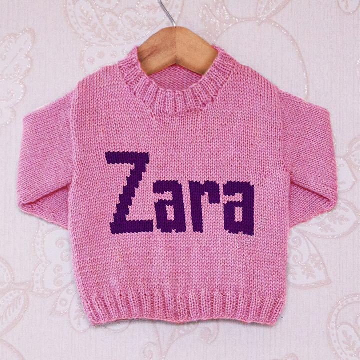 Intarsia - Zara Moniker Chart - Childrens Sweater