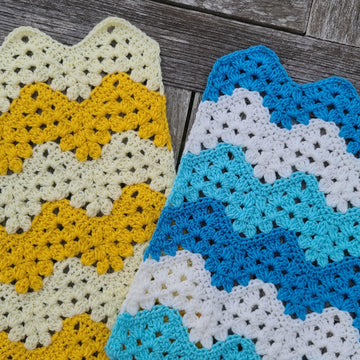 Strawberry Ripple Baby Blanket Afghan