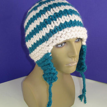 Super Chunky Stripe Trapper Hat