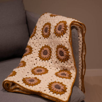 Sunburst Granny Square Blanket