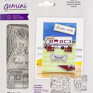 Crafter's Companion Gemini Stamps & Dies - Road Trip