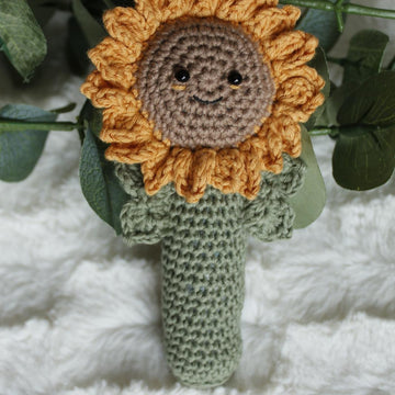 Sunny the sunflower baby rattle