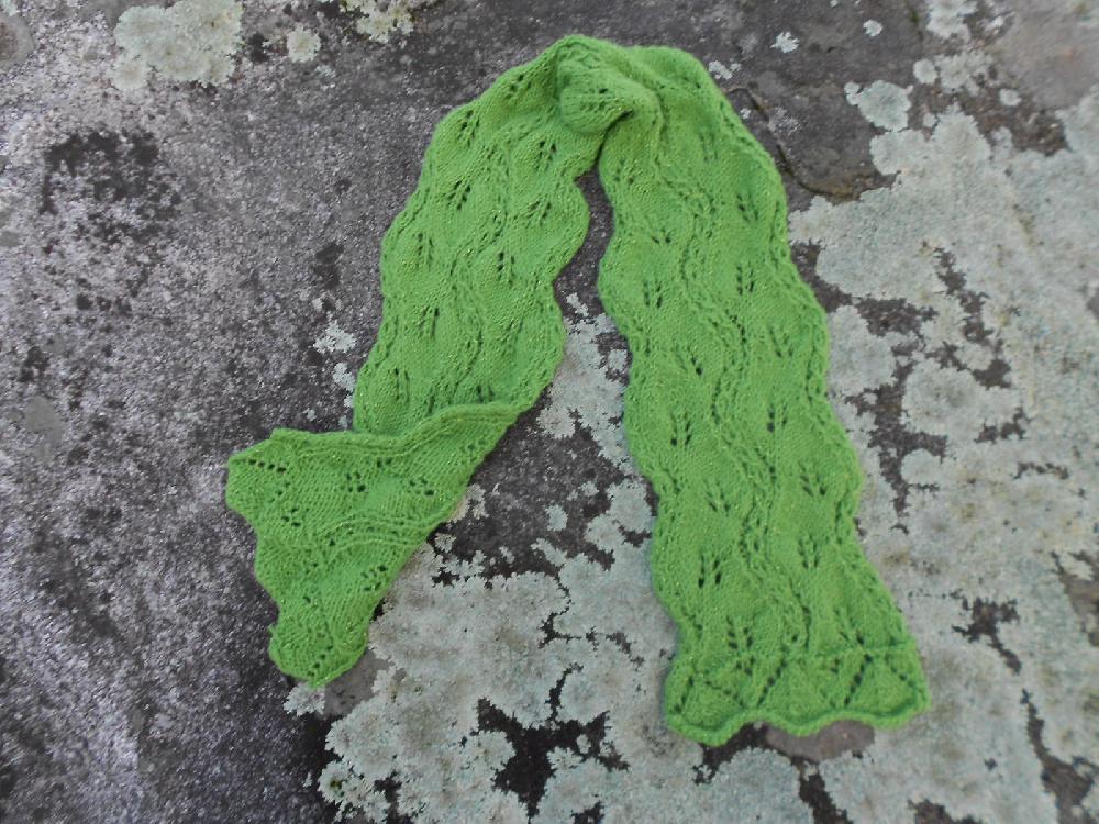 Twisted Leaves Lace Scarf