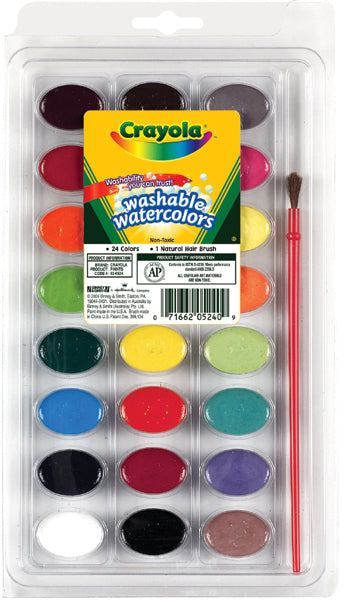 Crayola Washable Watercolors - 24 colors