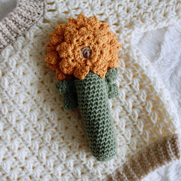 Sunny the sunflower baby rattle
