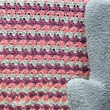 Striped Fans Throw