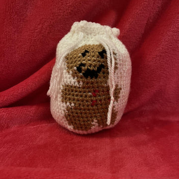 Gingerbread man Christmas gift bag