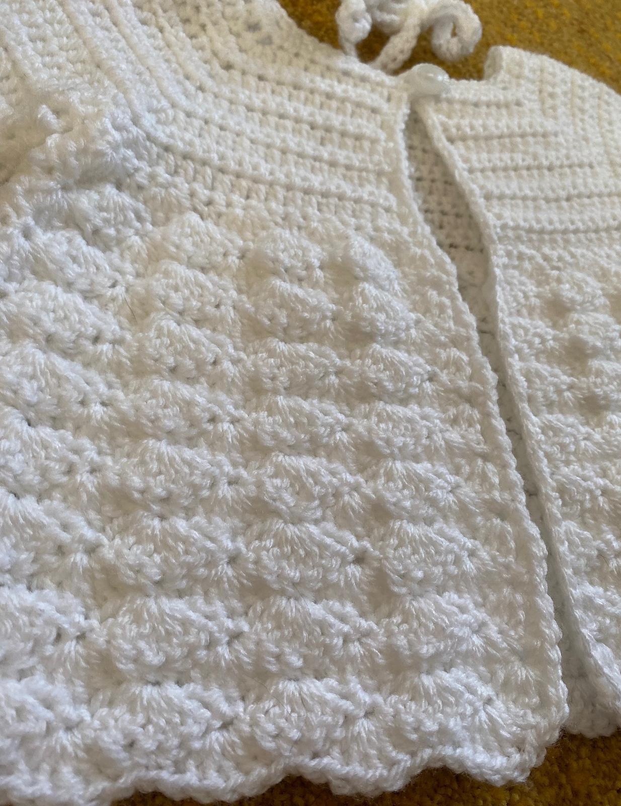 Baby Cardigan and Bonnet Crochet Pattern