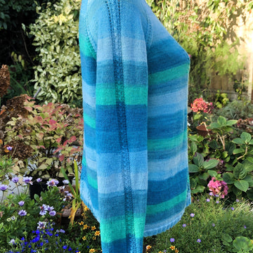 4 Ply Raglan Sweater with Eyelet Panels