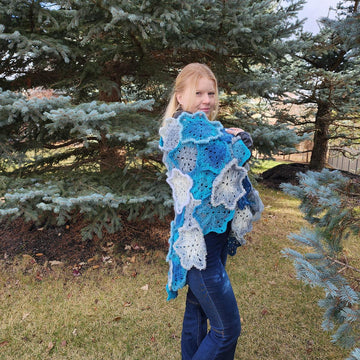 Snowflake Wonderland Crochet Shawl