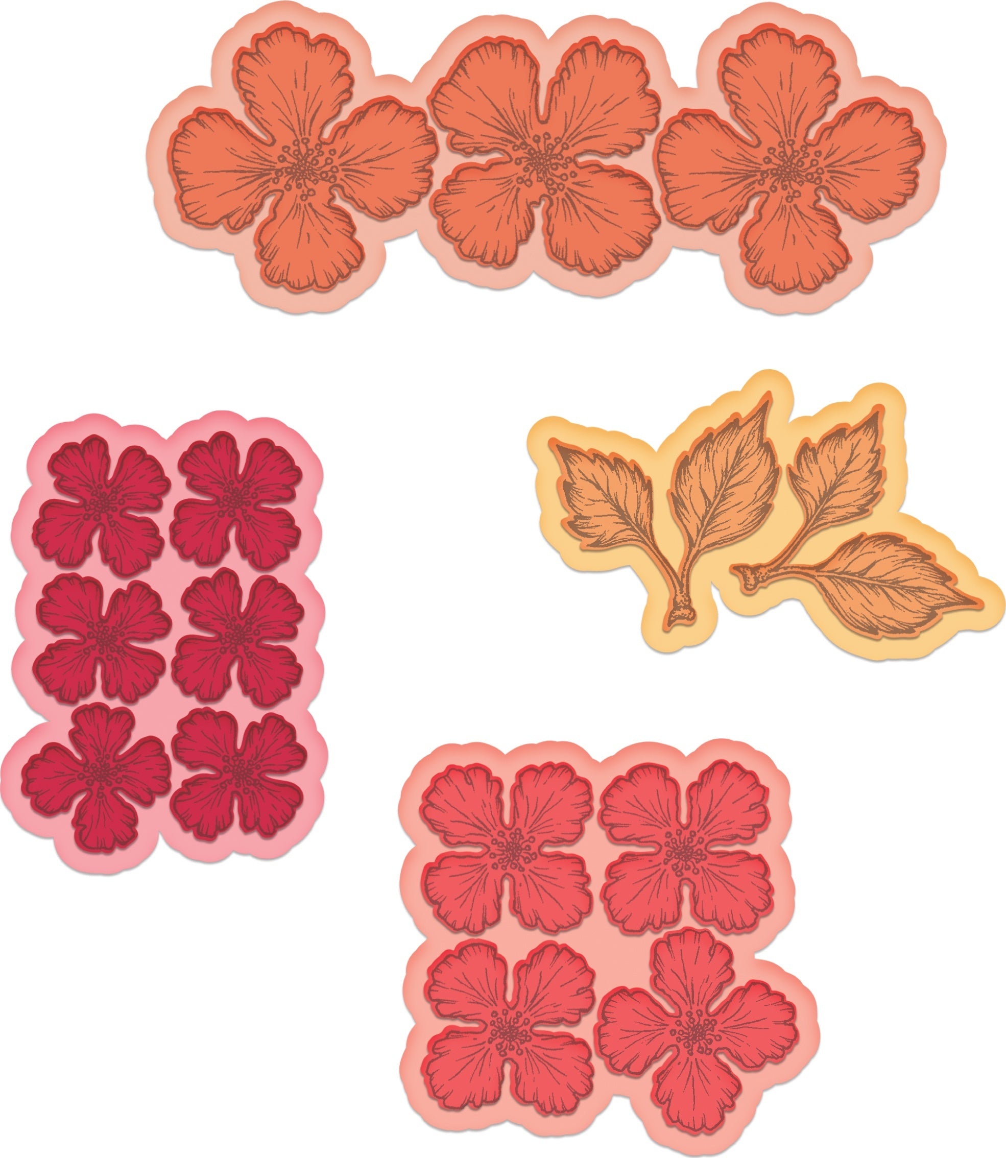 Heartfelt Creations Cut & Emboss Dies - Oakberry Lane Blossoms