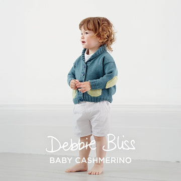 Patch Pocket Jacket - Cardigan Knitting Pattern for Babies in Debbie Bliss Baby Cashmerino