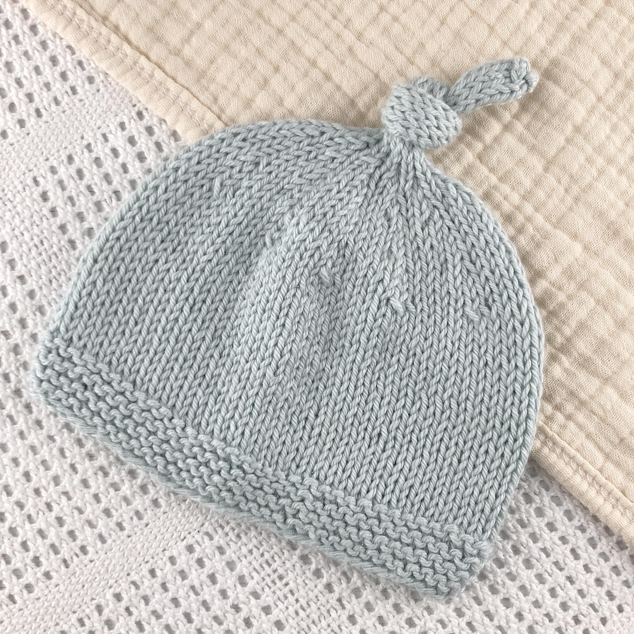Tegan Baby Hat with Top Knot