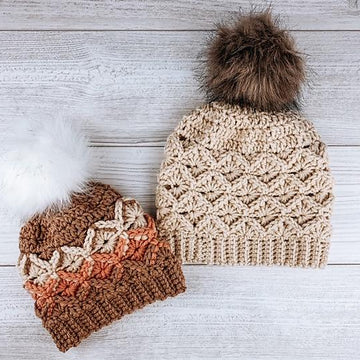 Sugar Maple Beanie and Bun Hat