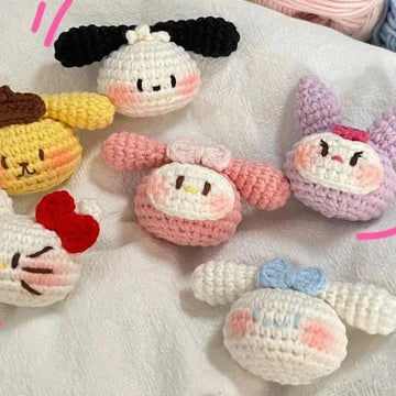 Kitty Cat & Friends Doll Heads Crochet Patten