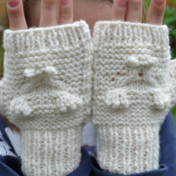 Fingerless Frog Mittens